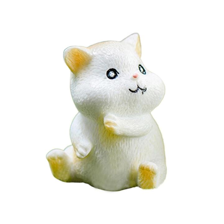 Cute Hamster Mouse Resin Model Statue Miniatures Figurine Home Landscape Decor