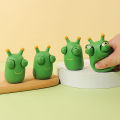 YueYangSport Grass Worm Pinch Toy Squishy Toy Green Eye Popping Worm Squeeze Toy Stress Reliever Anti-stress Fidget Christmas Kids Party Gift. 