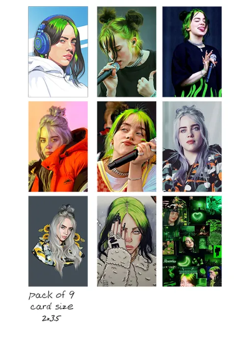 Billie%20Eilish%20Photo%20Cards%20(Pack%20of%209)%20-%20Image%202