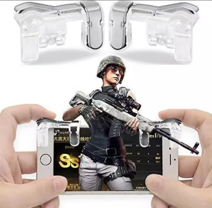 2 Grilletti Metallici Per Joystick Per Cellulare – Per PUBG E Shooter, Adatti A Schermi 4.7-6.5 Pollici