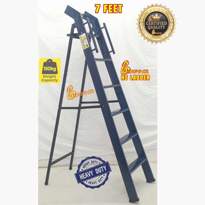 IRON%20FOLDING%20LADDER%207%20FT%20%20BEST%20QUALITY%20%206%20STEP%20HANDLE%20ATTACH%20%20PLATE%20FORM%20LADDER%20-%20Image%202