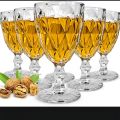 DELISOGA Premium Wine Glasses – 6 Pcs Set | 340ml Crystal Cut Design | Elegant White & Red Wine Drinking Glassware DELISOGA Wine Glass Set 6 Pcs – 340ml Crystal Cut Glassware for White & Red Wine, Juice, Water & Beverages. Elegant, durable, and stylish.. 