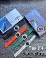TW 28 Ultra Smart Watch 2.1 inch  large  Display  BT Calling  Waterproof Flash light Smart Watch. 