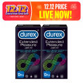 Durex Condoms Extended Pleasure 12 Pieces - Pack of 2. 
