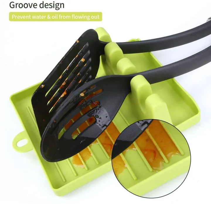 Kitchen%20Spoon%20Holders%20Fork%20Spatula%20Rack%20Shelf%20Tong%20Hooks%20Organizer%20Plastic%20Spoon%20Rest%20Mat%20With%20Drip%20Pad%20Chopsticks%20Holder%20Non%20Slip%20Spoons%20Pad%20Kitchen%20Utensil%20Silicone%20Utensil%20Heat%20Resistant%20Kitchen%20Gadgets%20And%20Cooking%20Tools%20-%20Image%204