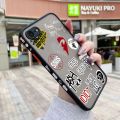 chenyyka For iPhone 7 Plus Case Fashion Tide Brand Cool Men Pattern Thin Side Square Edge New Design Shockproof Frosted Transparent Hard Phone Cases Silicone Casing Full Cover Camera Protection Softcase Boy. 