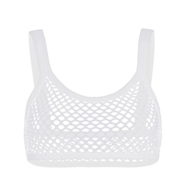 fishnet vest womens