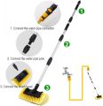 Solar Panel Washing Brush with extendable Aluminum Pole and Water Inlet - IMPORTED. 