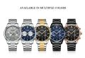 CURREN Chronograph Luminous Stainless Steel Chain Wrist Watch For Men With Brand Bag -8446. 