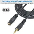 5m 16ft 3.5mm Headphone Extension Cable Male to Female AUX Stereo Audio. 