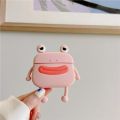 Airpods Pro Case, Pink Frog Silicone Protective Cases Cover Skin for Girls Women Men (Light Pink). 