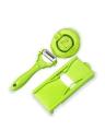 Miracle Peeler 2 In 1 Julienne Peeler Mandolin Vegetable Slicer Cutter Chopper. 