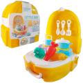 Little Cheff Cooking Backpack for Kids - 22 Pieces Set - Kitchen Play House. 
