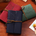 A6 Travel Journal Notebook 80 Sheets Refillable Leather Journal Diary for Men Women Vintage Planner with Blank Unlined Paper. 