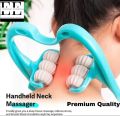 Multifunctional Neck Massager Six Wheel Neck Massager, Clip Neck Massage Spine Massager Roller Back Massager Manual Multifunctional Home Use Fatigue Relief Cervical Spine Massager Deep Massager. 