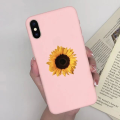 iPhone X XR XS Max Case Fashion Cartoon Girl Daisy Flower Cute Black Soft Phone Back Cover For iPhoneX Xr Xs Funda Capa. 