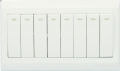 Clopal Big Switch and Sockets 8-Gang (White). 