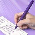 3/6pcs Purple Ink Gel Pens,, 1.0mm,for Writing, Large Capacity Refill, Office Supplies Back To Sochool Kawaii School Supplies. 