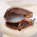 Portable Square Foldable Sunglasses for Women Female Vintage Design Sun Glasses Men Ladies Eeywear UV400. 