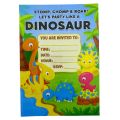 Dinosaur Invitation Cards - 4 Inch By 3 Inch - Invitation Cards - Dinosaur Theme - Multicolor - Unisex - Pack Of 8. 