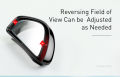 BASEUS Large View OF Blind Spot AND Reversing Auxiliary Mirrors / Rear View Mirror CAR MOUNT 2Pcs/Pair - WHITE. 