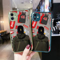 JIUMOO For Samsung J700 Case Side Square Edge New Design Phone Cases Pattern Silicone Casing Fashion Cool Boy Full Cover Camera Frosted Transparent Hard Protection Shockproof Softcase. 