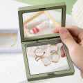 Easy Carry And Storage Small Travel Portable Jewelry Case Holder For Necklaces Earrings Rings And Pearls 2.8×2.8in. 