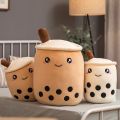 Bantal peluk comel Bubble Tea Plush Toy Pillow Patung Boba Milk Tea Cup Pillow Hug Soft Stuffed Kids Toys Birthday Gif | Home Promall. 
