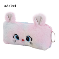 Xingai New Cat Zipper Cute Pencil Box Large 3D Student Stationery Pencil Case. 