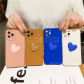 For Vivo Y15 Cover Fashion Klein Blue Love Heart Matte Phone Case Camera Lens Protection Soft Liquid Silicone Shockproof Protective Back Cover. 