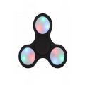 3 Sided Led Light Fidget Spinner -Black. 