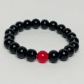 Beautiful Red and Black Glass Bead Friendship Bracelet fashion jewelry for Couples, Bestfriends, Boys and Girls. 