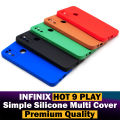 Infinix Hot 9 Play Back Cover Multicolour Soft Plain Case For Infinix Hot 9 Play. 