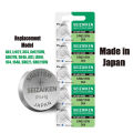 SEIZAIKEN SR621SW Original Japanese 5 Pcs  SR621SW, 364 Button Cell 1.55V Can be also Replacement Replacement Same Model. Ag1 Lr621 364 Sr621Sw, LR621H, 364A, AG1, LR60, 164, 164A, SR621, SR621SW - Made in Japan. 
