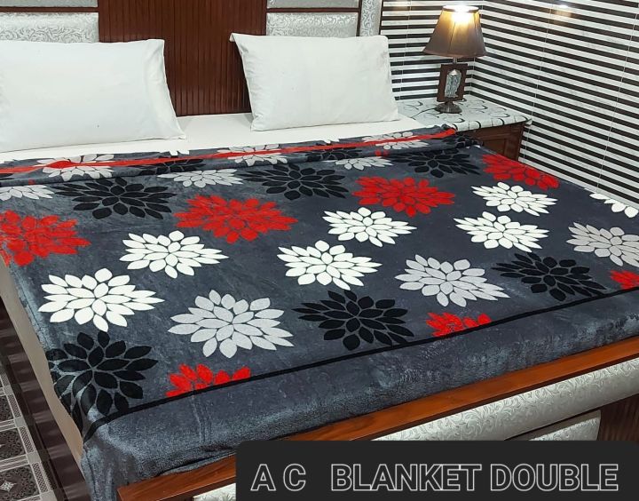 SUPER SOFT HIGH QUALITY DOUBLE BED FLEECE AC BLANKET - 3D Design KING SIZE SUMMER BLANKET - LUXURY FLEECE AC COMFORTER  BY THE ROYAL HOMES