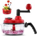 Chopper Food Processor, 1000ML Cup Food Processor, Press Start Quick Operation, 3-Blade Double Layer Thickening Transparent Bowl is Safe and Reliable Kitchens Best Food Chopper.. 