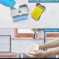 Soap Pump Dispenser and Sponge Holder for Kitchen Sink Dish Washing Soap dispenser. 