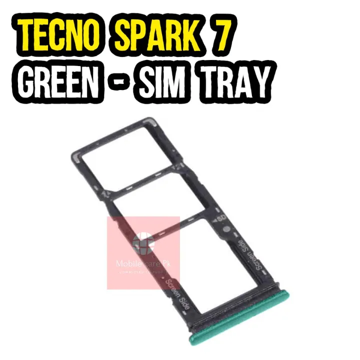 Tecno%20Spark%207%20SIM%20Tray%20Sim%20Jacket%20Sim%20Slot%20Sim%20Door%20For%20Tecno%20Spark%207%20-%20Green%20-%20Image%204