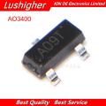 50pcs AO3400 AO3400A marking: A09T SOT23 N-channel MOSFET New Original. 