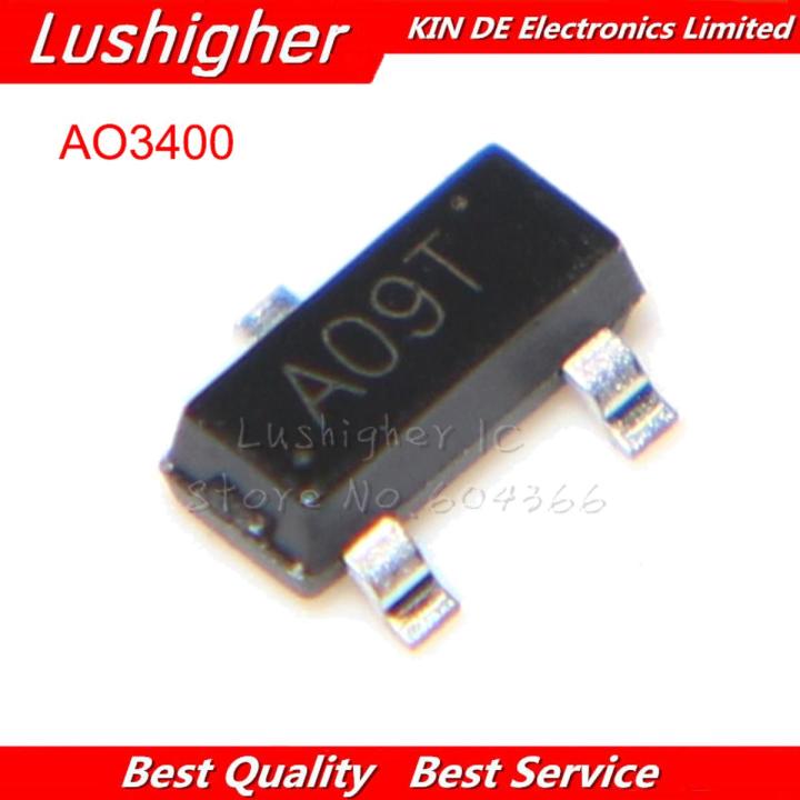 50pcs AO3400 AO3400A marking: A09T SOT23 N-channel MOSFET New Original