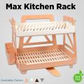 Kitchen Dish drying Rack for Efficient Drying Organization and storage with multiple slots and compartments to hold plates bowls glasses cutlery utensils and other Kitchenware. 