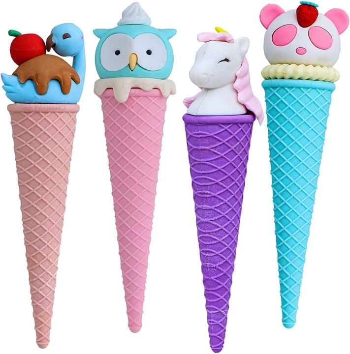 Cone Style Eraser In Beautifull Desings
