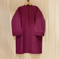 Agha Noor Stylish Mehroon Color Kurta for Girls and Women - Soft lawn Fabric, Ready to Wear, Party-Perfect. 