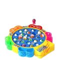 New Battery-Operated Interactive Fishing Game Toy Set with Rotating Board, Music, and Safe Design for Toddlers - 15/24/45 Pcs - Unisex. 