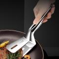 Stainless steel food tongs kitchen tools fried fish steak tongs barbecue tongs barbecue tongs. 