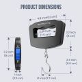 Luggage Scale Portable Digital Weight Scale for Travel Suitcase Weigher with Tare Function 110 Lb/ 50 Kg Limit. 