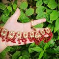 beautiful bridal handmade jewellery set, kundan jewellery. 