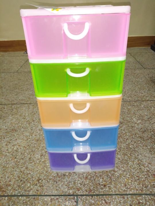 5-Drawer Plastic Cabinet