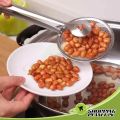Kitchen Tool - 2 in 1 Food Tong Kitchen Knife Filter Stainless Steel Strainer Spoon Frying Oil Kitchen Strainer Clip Accessories. 