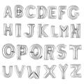 16 Inch Customized Alphabet Letter Foil Balloon - Silver (A - Z) For Decoration. 